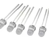 En stock F5 cuentas de lámpara 5mm cuentas de lámpara enchufables luz blanca cabeza redonda con borde insertado cuentas de lámpara led diodo emisor de luz personalizado