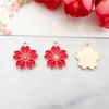 1 Colgante de Accesorio de Joyería DIY, Accesorio de Aleación con Flor de Esmalte a la Moda, Pulsera de Flor de Cinco Pétalos, Collar, Colgante de Arete
