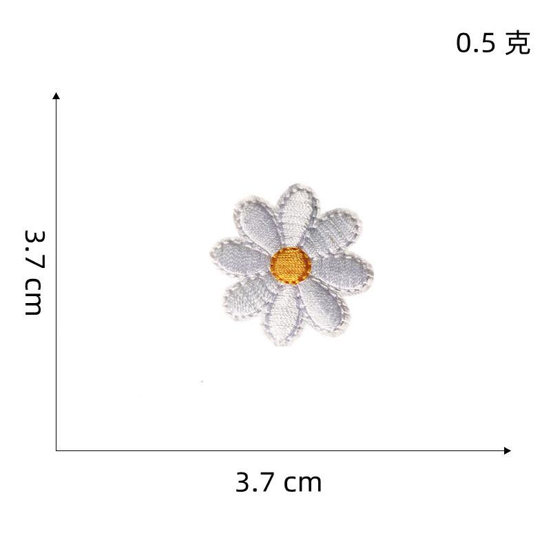 白花雏菊布贴