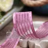 Cinta de Corea del Sur de doble raya, hilo de nieve para accesorios para el cabello, material de embalaje para manualidades, ropa, seda brillante, costura hueca, cinta