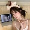 2024 Nuevo Celebratorio de Internet Lindo Encaje Gato KT Peluche Aro para el Cabello Aro para Lavarse la Cara de Mujer Sello para el Cabello Mechones de Cabello