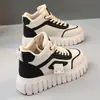 Botas de Nieve de Suela Gruesa para Mujer 2026 Invierno Más Terciopelo Más Grosor Botas Cortas Martin Zapatillas Deportivas de Caña Alta Zapatos de Tablero Cálidos Zapatos Grandes de Algodón
