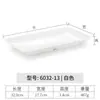 Prato de Melamina Retangular Prato para Hot Pot Imitação de Porcelana Plástico Criativo Prato para Churrasco Prato para Lanche Louça Comercial