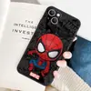 Funda de Teléfono para iPhone 17 Estilo Graffiti de Anime de Dibujos Animados Spider-Man con Diseño de Pintura de Alta Gama, Cubierta Protectora Única No Repetitiva para 18 Pro Max