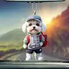 Transfronterizo Nuevo 2D Creativo Lindo Perro Colgante de Mochila Acrílico Colgante de Coche Colgante de Mochila Colgante de Cachorro