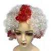 Ventas Directas de Fábrica Fiesta de Baile Halloween Cabeza de Burbuja Peluca Afro Colorida Peluca Corta Divertida para Fiesta Cabello Rizado Estilo Corto
