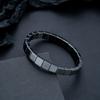 Pulseira Masculina, Aço Titânio, Não Desbota, High-End, Versátil, Joia Popular Hip-Hop, Acessórios Retrô Simples e Personalizados Femininos
