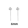 Pendientes de Lujo Ligero de Moda 2026 con un Toque de Alta Gama, Hilo para Oreja con Borla de Nudo Ruyi Corto S925, Pendientes Versátiles de Nicho para Mujeres