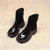 Botas Martin para Mujer 2026 Estilo Nuevo Otoño/Invierno Estilo Nuevo Plataforma Adelgazante Suela Gruesa Venta Caliente Elásticas Pequeña Altura Forradas de Terciopelo Botines Cortos