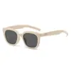 Gafas de Sol Retro Europeas y Americanas 2025 Nueva Temporada Primavera Ins Estilo Pasarela Versátil Montura Cuadrada para Hombres y Mujeres