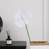 Flor Artificial de Anturio Falso Impresa en 3D Anturio de Fuego Decoración de Salón de Bodas Decoración del Hogar Planta Verde Artificial Fabricante de Flores Falsas