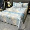 Conjunto de Tapetes Refrescantes de Seda de Gelo para o Verão, Tapete Macio, Tapete de Ar Condicionado, Lençol de Cama Doméstico, Lavável à Máquina, Tapete de Presente, Comércio Atacadista do Fabricante