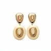 Pendientes Metálicos Estilo Sombrero Transfronterizos Europeos y Americanos, Pendientes Únicos y Retro con un Toque de Lujo de Nicho y Temperamento Elegante