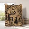 Jit Dropshipping Cobertor Retro Halloween Cobertor de Flanela Transfronteiriço Classe de Sesta a Cobertor de Grau Materno e Infantil Cobertor