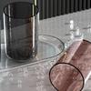 Vaso para enjuague bucal transparente de lujo ligero, de aspecto elegante, vaso para cepillo de dientes para pareja simple y personalizado, vaso para cepillo de dientes de plástico engrosado para el hogar