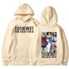 2025 Novo Outono e Inverno Exportação Estilo Americano Taylor Personagem Unisex Grafite Carta Moletom com Capuz