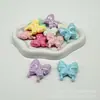 Cuentas de Mariposa de Colores Chapadas en Acrílico, Mariposas Cola de Golondrina de Color Sólido Grandes, Cadena para Teléfono DIY, Collar, Accesorios para Colgar en el Coche