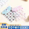 Bolsa para Archivos con Logo Personalizado A7 Transparente con Cierre de Broche Tamaño Pequeño Hecha a Medida Plástico PP Color Impreso Bolsa de Almacenamiento Engrosada