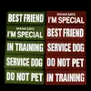 Coleira para Pet com Velcro Refletivo Patches de Cão de Serviço em Treinamento Patches de Cão de Serviço