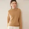 Nuevo Suéter de Cachemir Casual de Cuello Redondo para Mujer Otoño 2026, Suéter de Punto Versátil Holgado