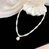 Collar de perlas y cuentas de doble capa con estrella de circón estilo francés, cadena para la clavícula de lujo ligero de alta gama, gargantilla versátil