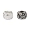 Cuentas espaciadoras de patrón de nube de 6 mm plata de ley s925 estilo étnico vintage separador de patrón de nube accesorio de plata para pulsera de joyería DIY