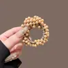 Nuevo Estilo Accesorios para el Cabello Completamente Bordados con Perlas Banda Elástica para Mujeres, Cuerda para el Cabello de Moda con Perlas, Sujetador de Cola de Caballo Dulce y de Alta Gama