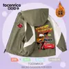 Chaqueta de Esquí para Niños con Forro de Felpa Cars Rayo McQueen Mate Bloque de Color con Capucha Ropa Exterior Gruesa de Otoño/Invierno para Niños