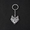 Accesorios Celta Lobo Transfronterizos Europeos y Americanos Nueva Aleación Cabeza de Lobo Escorpión Amuleto Colgante Llavero Vikingo