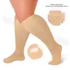 Comercio exterior Amazon caliente aumento calcetines para adelgazar calcetines para adelgazar calcetines de compresión deportivos color liso correr fitness presión