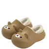 Ropa para exteriores, impermeable, antideslizante, pantuflas de algodón para niños, soporte para el talón, forradas de felpa para abrigar, EVA, para niños y niñas, niños mayores, estilo nuevo, zapatos de algodón para bebé