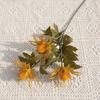 Estilo Retro 3 Cabezas Acebo Marino Artificial Flores Falsas Acebo Marino Gaultheria Hogar Boda Decoración Suave Arreglo Floral