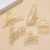 Pinza Grande Transparente de Plástico con Lazo Grande para Agarrar Cabello Trasero Disco para el Cabello Accesorios de Material para Peinado de Cabeza Accesorios para Mujeres
