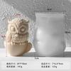 Molde para Vela Aromática Coruja Jiahui Mei Vela Animal DIY Gesso Ornamentos Silicone Abrasivos Transfronteiriço