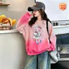 Sudadera para niña, ropa infantil con degradado para primavera y otoño, nuevo estilo 2026, top de manga larga a la moda para niñas