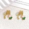 Tendencia TikTok Dibujo Animado Corazón Astronauta Accesorio de Joyería DIY Diseño Versátil Accesorio de Circonita Microincrustada