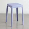 Taburete de Plástico Silla para Sala de Estar del Hogar Taburete Espesado para Mesa de Comedor Taburete Alto Taburete Económico de Goma Taburete Cuadrado Extra Grueso
