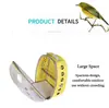 Mochila Transportadora de Pájaros para Mascotas de Acrílico, Jaula de Pájaro Portátil Transpirable para Viajes al Aire Libre para Periquito Cacatúa, Bolsa Exterior Cómoda y Bonita para Loro