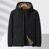 818 Chaqueta de Algodón Otoño Invierno Engrosada con Capucha Abrigo de Algodón Tallas Grandes para Hombre Chaqueta de Algodón Holgada Moda Casual Ropa de Algodón Ropa de Abrigo