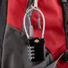 Cerradura de combinación TSA de 4 dígitos para maleta de viaje al aire libre, indicador de punto rojo de aduanas, candado para mochila de equipaje, candado pequeño de combinación para maleta