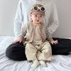 Ropa de Bebé Ropa de Otoño e Invierno Estilo Coreano Bebé Rayado Nuevo Cárdigan Tejido Suéter Chaqueta para Bebé y Niño Pequeño Otoño Combinable