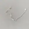 Pulseira de Prata de Lei 925 para Mulheres, Estilo Ins, Simples e Versátil, Corrente de Joalheria Moderna com Personalidade Estudantil Coreana, Estilo Minimalista