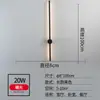 Luminária de parede de luxo, tipo barra longa, minimalista e rotativa, luminária de parede simples e moderna para fundo de sala de estar, luminária de cabeceira criativa nórdica para quarto