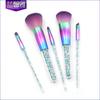 Explosions 5 pincel de maquiagem com cabo transparente partículas de diamante conjunto de pincéis para pó para olhos e base ferramentas de beleza para maquiagem fábrica