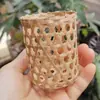 Cesta de Bambu para Influenciadores Copo de Chá de Leite Tecelagem de Bambu Criativa Embalagem de Sobremesa e Chá de Leite Manga de Copo de Cesta de Bambu Decoração de Gaiola de Bambu Cesta de Bambu Cesta de Bambu