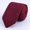 Fabricantes de corbatas de punto de 6 cm de Shaoxing Shengzhou, venta al por mayor, corbatas de negocios informales de poliéster de moda coreana, ropa formal para hombres