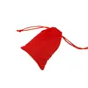 Bolsa de veludo vermelho com cordão alisador de cabelo instrumento de beleza produtos de alta qualidade para cuidados com a pele power bank para celular bolsa para joias em estoque