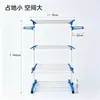 Tendedero plegable transfronterizo, nuevo estante de almacenamiento multifuncional de pie con forma de ala, perchero multicapa móvil y plegable