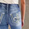 Ventas Directas de Fábrica Transfronterizas Europeas y Americanas 2026 Nuevo Estilo Jeans con Bordado en Bolsillo Trasero Jeans Ajustados Elásticos de Doble Botón para Mujer