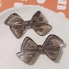 INS dulce Joker color lazo transparente parche clip para el cabello accesorios para el cabello acrílico joyería DIY accesorios para mujer venta al por mayor